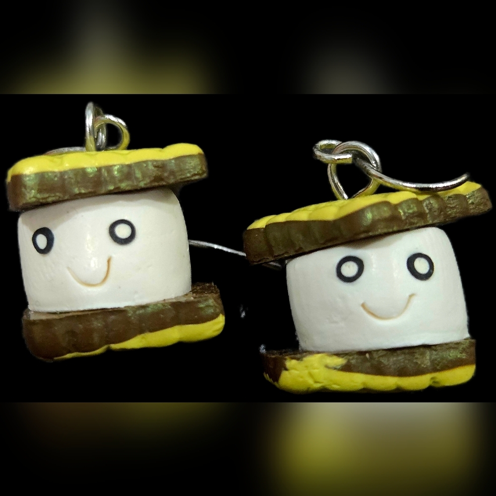 Charming Marshmallow Earrings